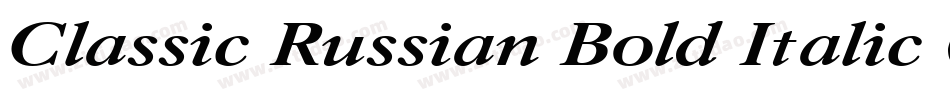 Classic Russian Bold Italic 001.001字体转换